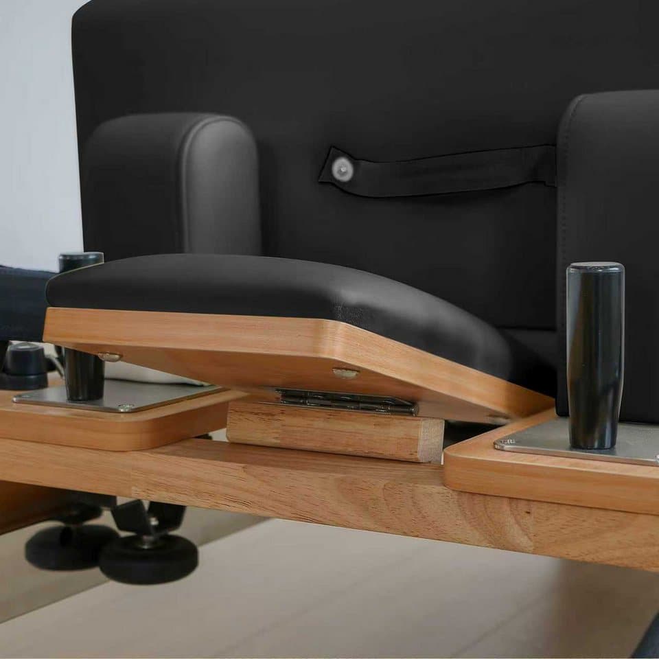 JASPORT Pilates-Reformer H89 aus Buchenholz, (Pilates Reformer Set inklusive Box, Sprungplatte und Zubehör), Stabiler Rahmen aus Buchenholz - Thumbnail 10