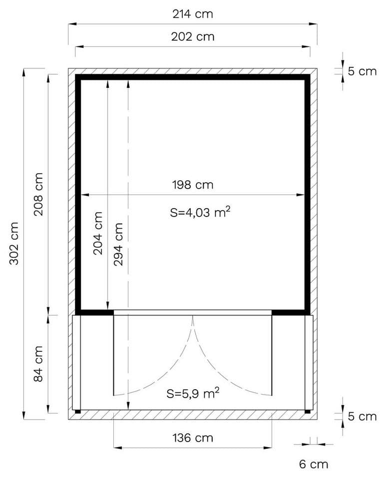 BERTILO Gartenhaus Salisbury, BxT: 214x305 cm, Inklusive Fussboden - Thumbnail 22