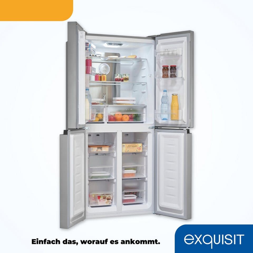 exquisit Multi Door MD425-150-040C inoxlook, 180 cm hoch, 79 cm breit - Thumbnail 6