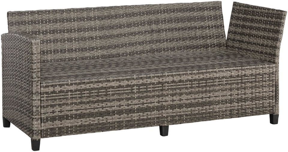 KONIFERA Gartenlounge-Set Rotterdam, (Set, 20-tlg., 3x 3er Sofa, 2x Hocker, 1x Tisch 120x82x67cm, inkl. Auflagen), Polyrattan, Stahl, Tischplatte aus Nonwood - Thumbnail 7