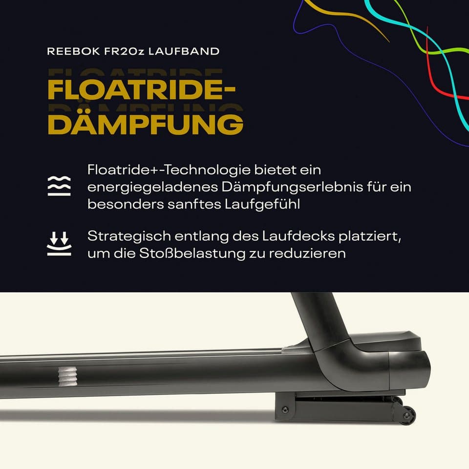 Reebok Laufband FR20z Floatride, bis max. 18 km/h, mit Steigung, 120 kg max. Benutzergewicht - Thumbnail 18
