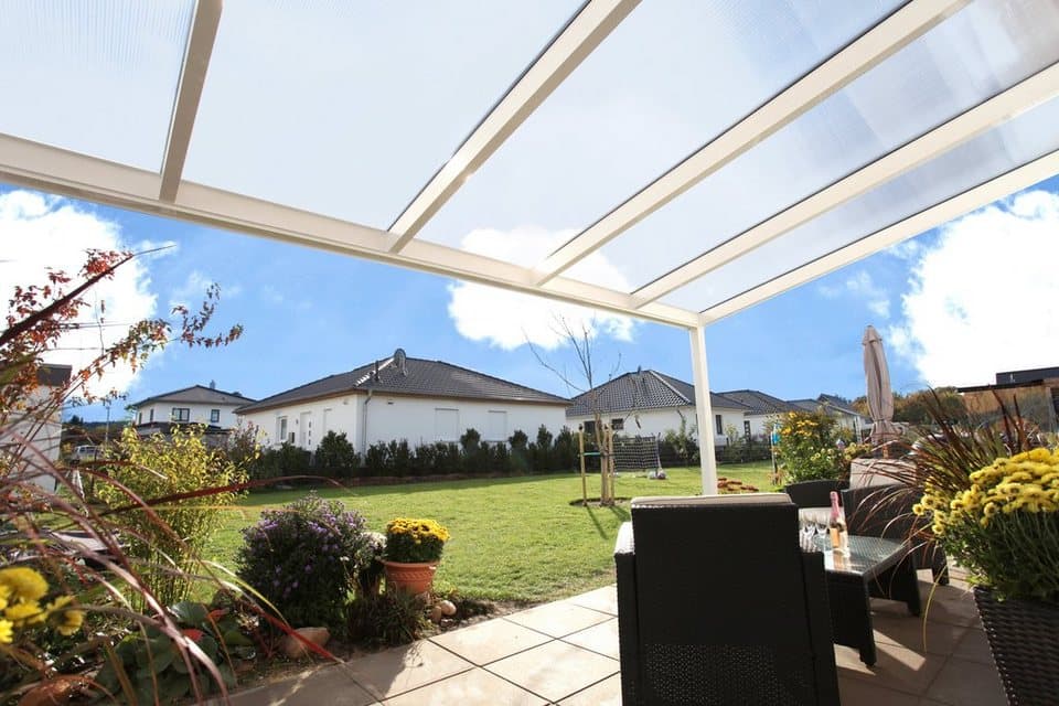 Skanholz Terrassendach Genua, BxT: 541x257 cm, Bedachung Doppelstegplatten, 541 cm Breite, verschiedene Tiefe - Thumbnail 3