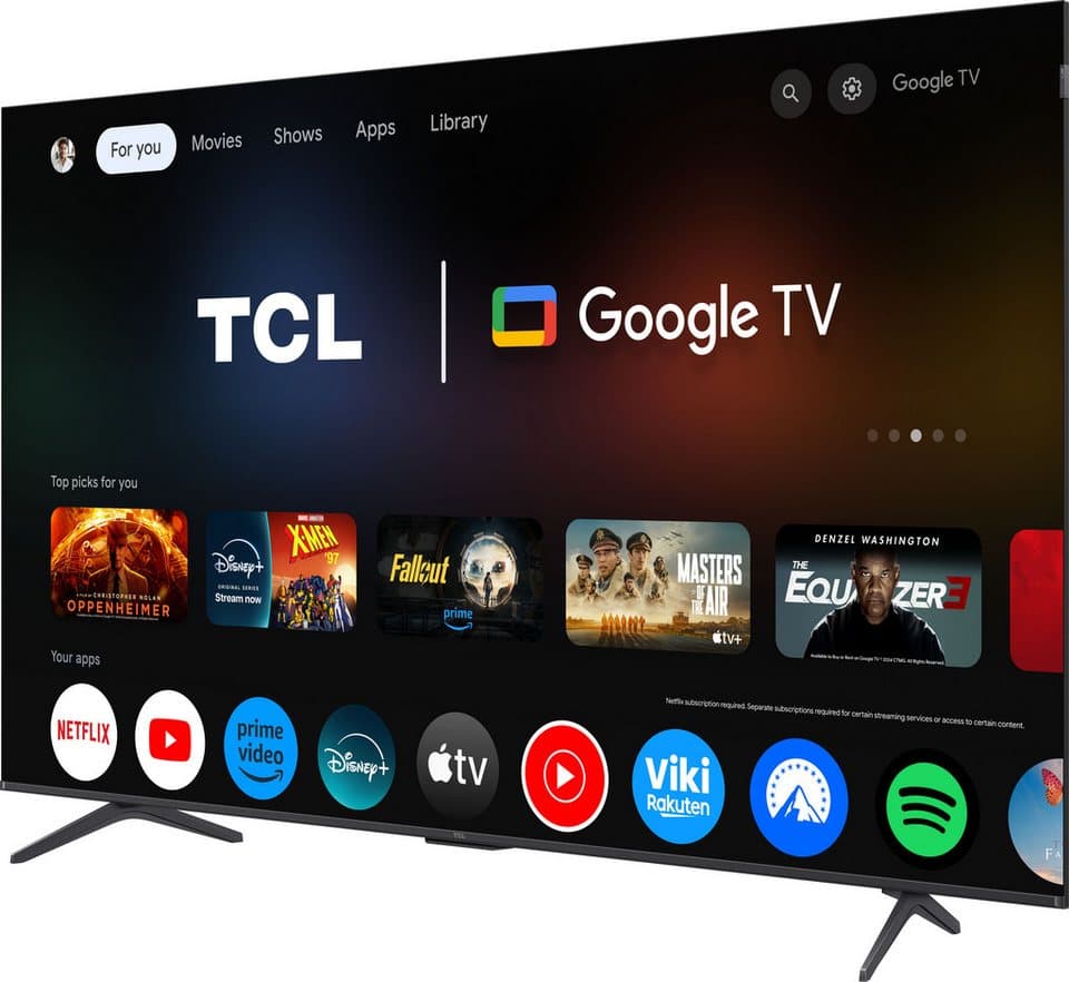 TCL 75P81KXB QLED-Fernseher (189 cm/75 Zoll, 4K Ultra HD, Smart-TV, Google TV, 144Hz, Multi-HDR, Dolby Vision, Game Master, Smart TV, Apple TV, ONKYO) - Thumbnail 3