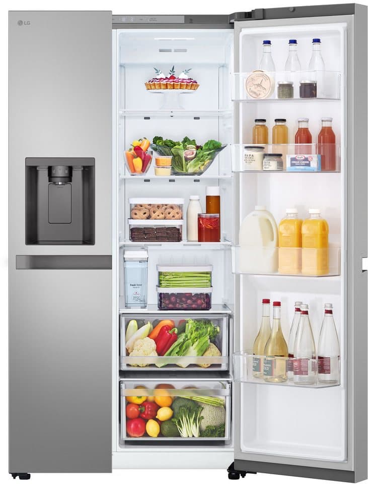 LG Side-by-Side GSLC41PYPE, 179 cm hoch, 91,3 cm breit, Total No Frost, LINEARCooling, Multi-Airflow, Integrierter Wassertank - Thumbnail 5