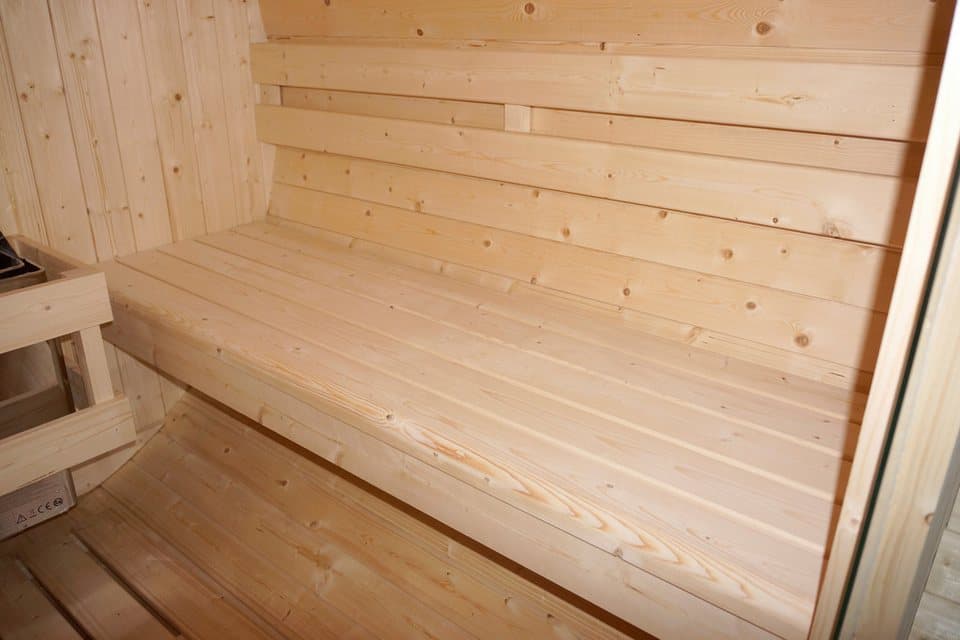 Sanotechnik Fasssauna »TROMSÖ L«, BxTxH: 189 x 180 x 191,5 cm, 3,8 mm, geeignet für 4 Personen, Fichetnholz - Thumbnail 6