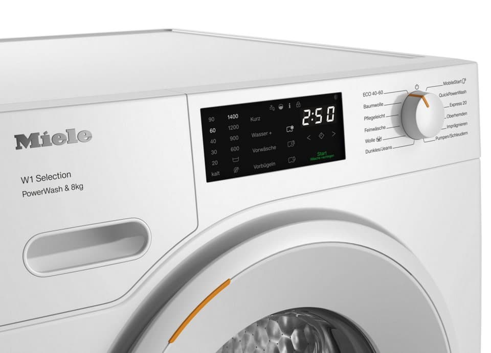 Miele Waschmaschine WSB363 WPS PWash&8kg, 8 kg, 1400 U/min, Getestet auf 20 Jahre perfekte Wäschepflege, 25 Jahre Motorgarantie - Thumbnail 3
