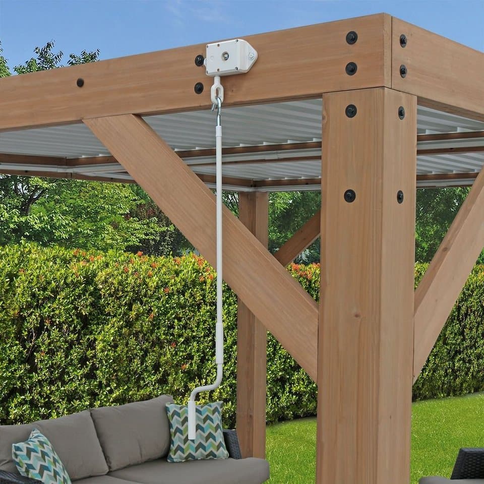 WESTMANN Pergola Karl, 100 % FSC®-zertifiziertes Zedernholz, Dach aus Aluminium - Thumbnail 6