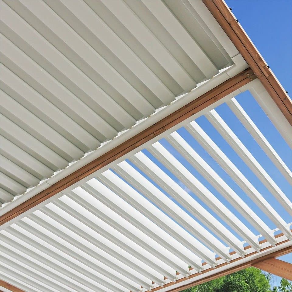 WESTMANN Pergola Karl, 100 % FSC®-zertifiziertes Zedernholz, Dach aus Aluminium - Thumbnail 4