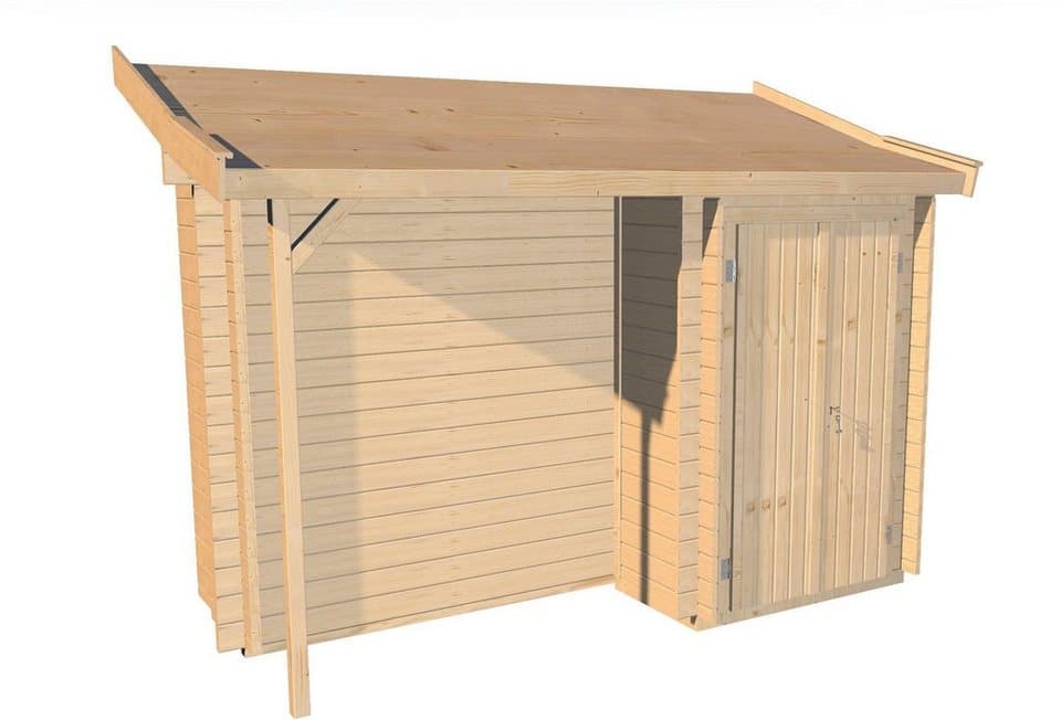 weka Garten-Geräteschrank, Anbauschrank mit Schleppdach für klassisches Stecksystem - Bild 1