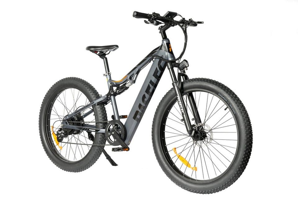 Vankel E-Bike Cityrad GS9 E-Fahrrad 250WH Damen u. Herren Pedelec, 48V 13AH 80 km, Kettenschaltung, Heckmotor, 624 Wh, (Beleuchtungsset mit Batterieladegerät, Batterieschlüssel, Werkzeug), E-MTB E-Bikes 250W, 80km Reichweite, Shimano Bremsen, 27,5×3.0" - Thumbnail 2