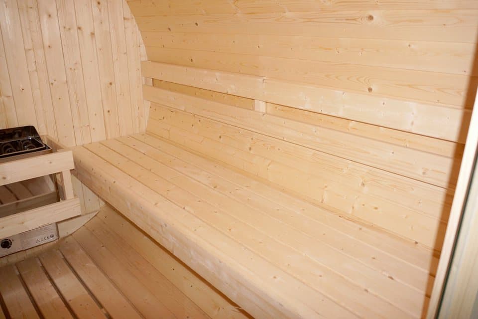 Sanotechnik Fasssauna »TROMSÖ XL«, BxTxH: 189 x 220 x 191,5 cm, 3,8 mm, geeignet für 6 Personen, Fichetnholz - Thumbnail 7
