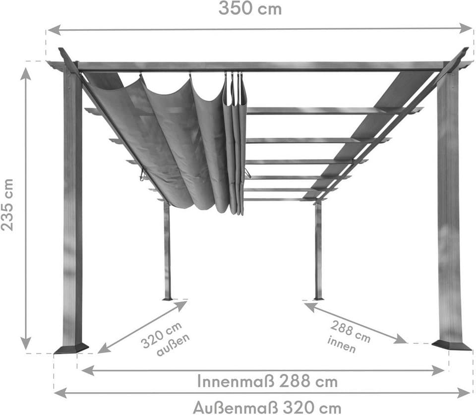 Paragon Pergola Florida, BxTxH: 350x350x235 cm - Thumbnail 9