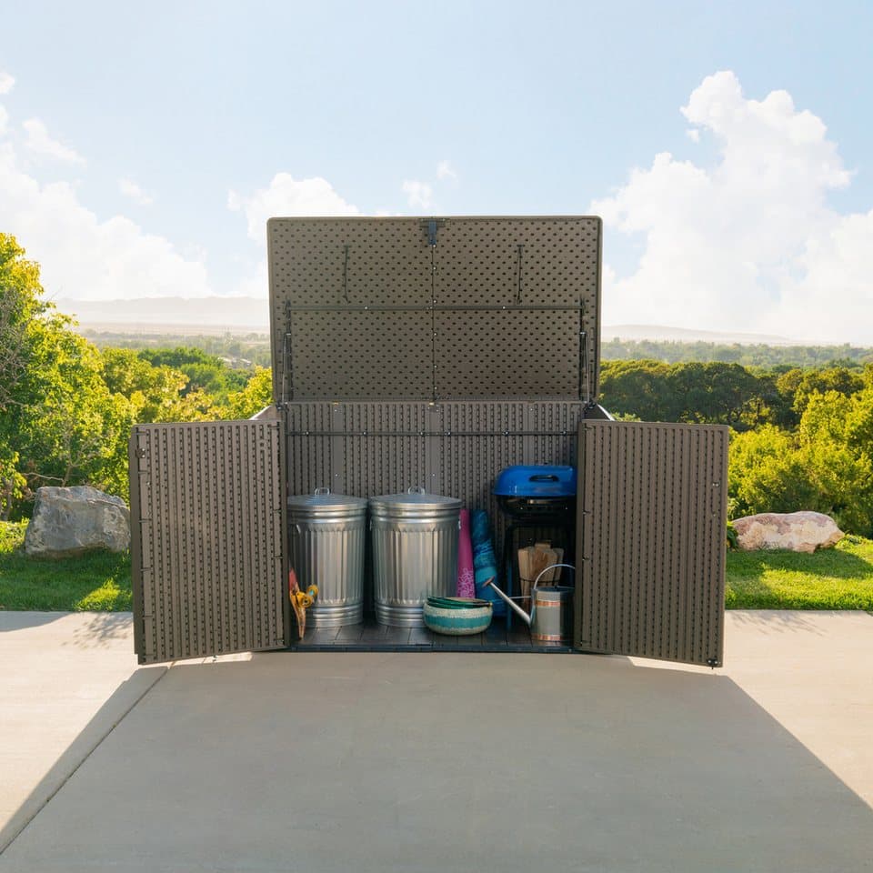 Lifetime Mülltonnenbox Geräteschrank Greg, Platz für 3 Mülltonnen je 240 L, BxHxT: 191x108x132 cm - Thumbnail 9