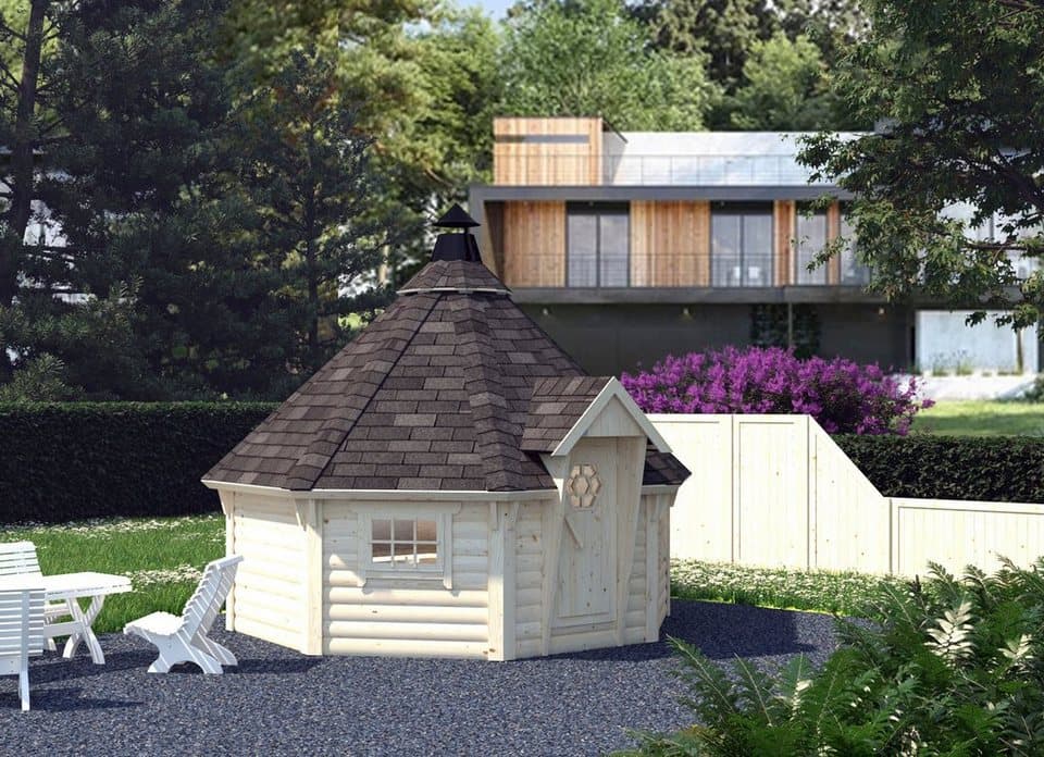 Palmako Grillkota Eva, BxT: 419x419 cm, naturbelassen - Thumbnail 2