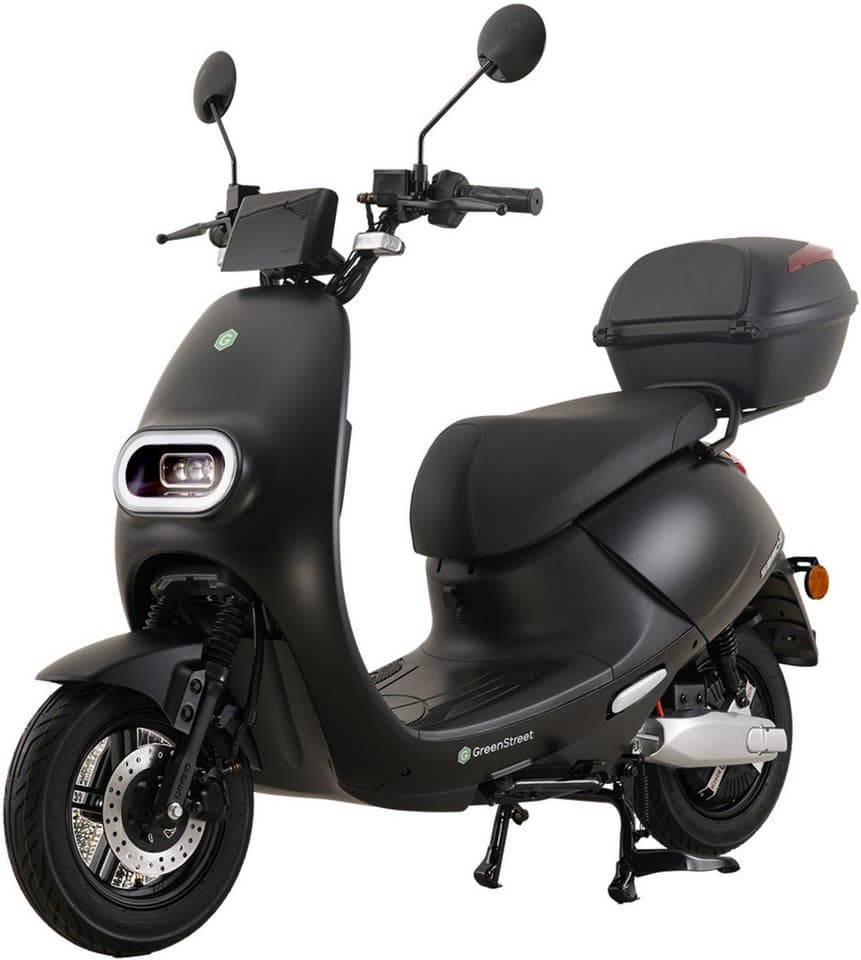 GreenStreet E-Motorroller SEED2 2000W 45 km/h schwarz inkl. Topcase, 2000 W, 45 km/h - Thumbnail 3