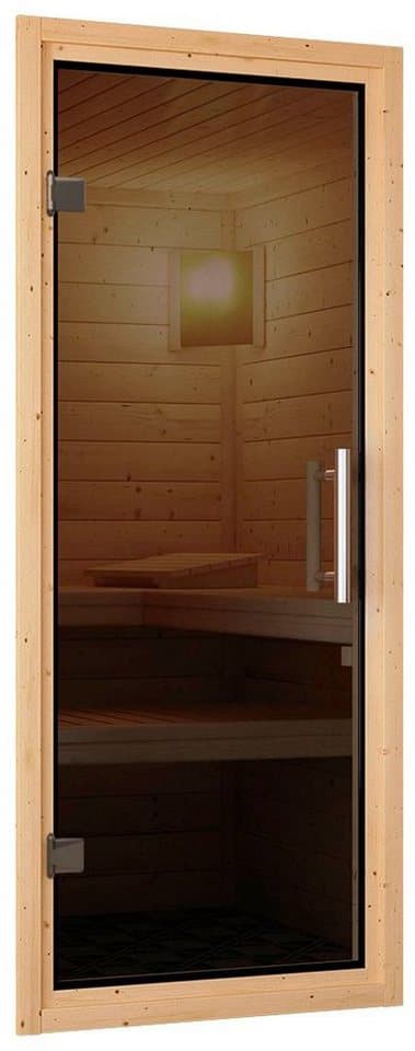 Karibu Sauna Larin, BxTxH: 151 x 151 x 198 cm, 68 mm, (Set) ohne Ofen - Thumbnail 4