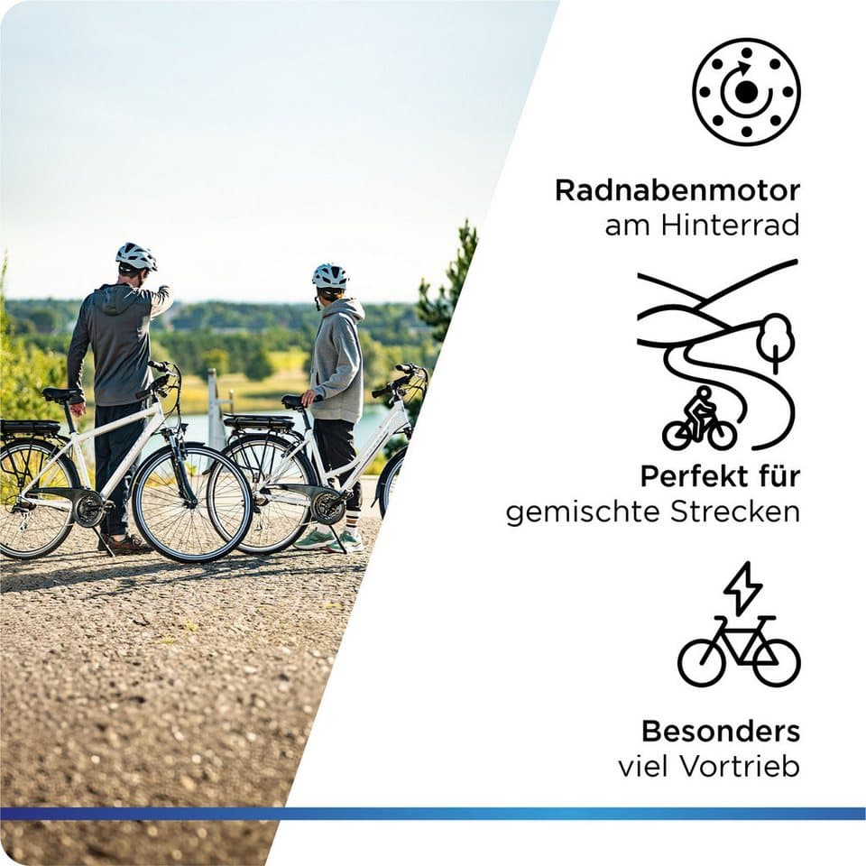 Zündapp E-Bike Trekkingrad Z802 Herren, 21 Gang Shimano Altus RD-M310 Schaltwerk, Kettenschaltung, Heckmotor, 374 Wh, Pedelec, Elektrofahrrad für Damen u. Herren - Thumbnail 7
