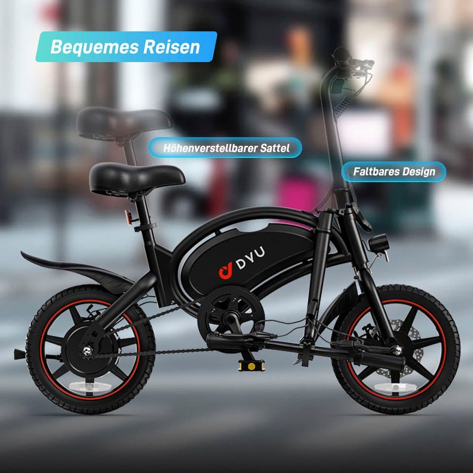 DYU E-Bike Cityrad DYU D3S, Mittelmotor, 360 Wh, (Packung) - Thumbnail 13