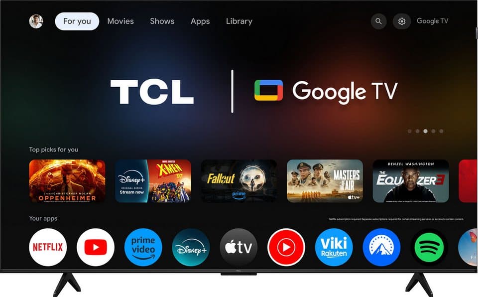 TCL 75P71KX1 QLED-Fernseher (189 cm/75 Zoll, 4K Ultra HD, Smart-TV, Google TV, Multi-HDR, Dolby Vision, Smart TV, Airplay2, Dolby Atmos, Game Master) - Thumbnail 3