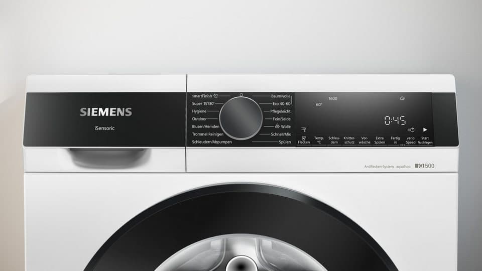 SIEMENS Waschmaschine iQ500 WG56G2Z41, 10 kg, 1600 U/min, Knitter-Programm smartFinish, Antiflecken-System, Outdoor-Programm - Thumbnail 20