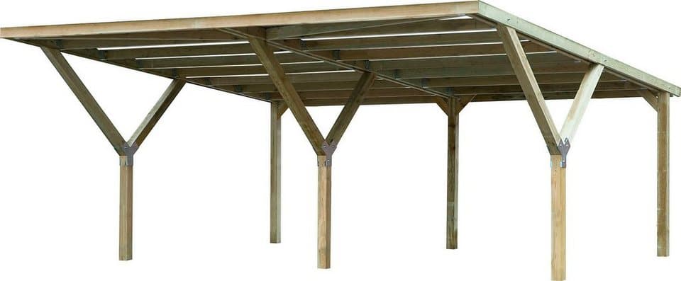 weka Doppelcarport, BxT: 592x606 cm, 241 cm Einfahrtshöhe, ohne Dacheindeckung - Thumbnail 2