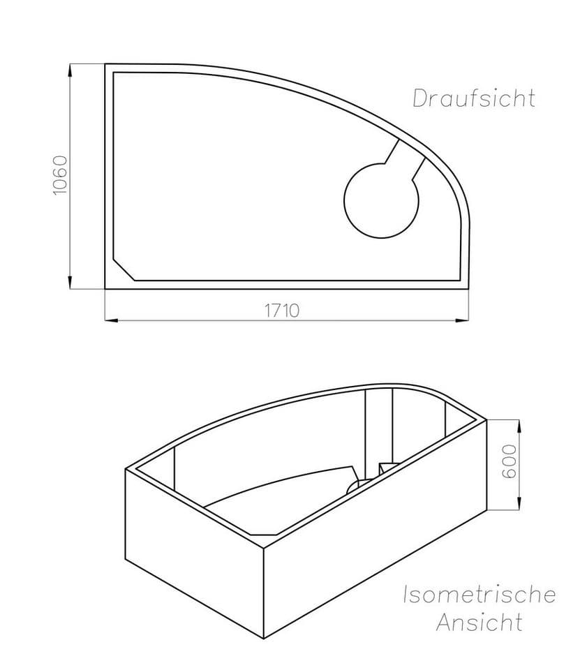 OTTOFOND Badewanne Loredana, mit Wannenträger - Thumbnail 4