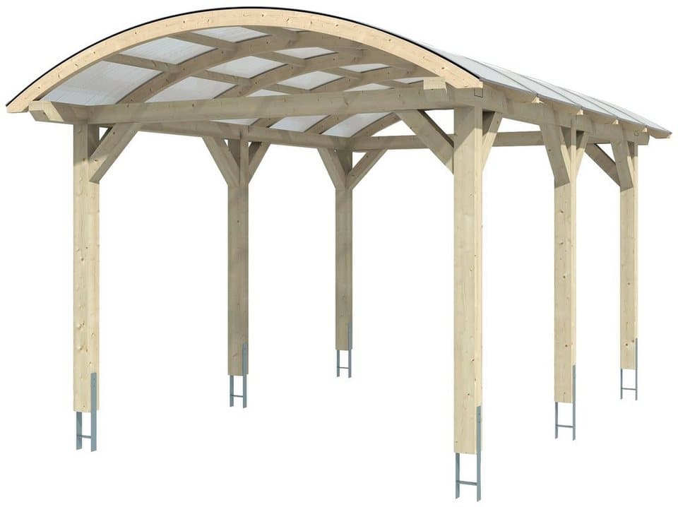 Skanholz Einzelcarport Franken, BxT: 376x541 cm, 220 cm Einfahrtshöhe - Thumbnail 2