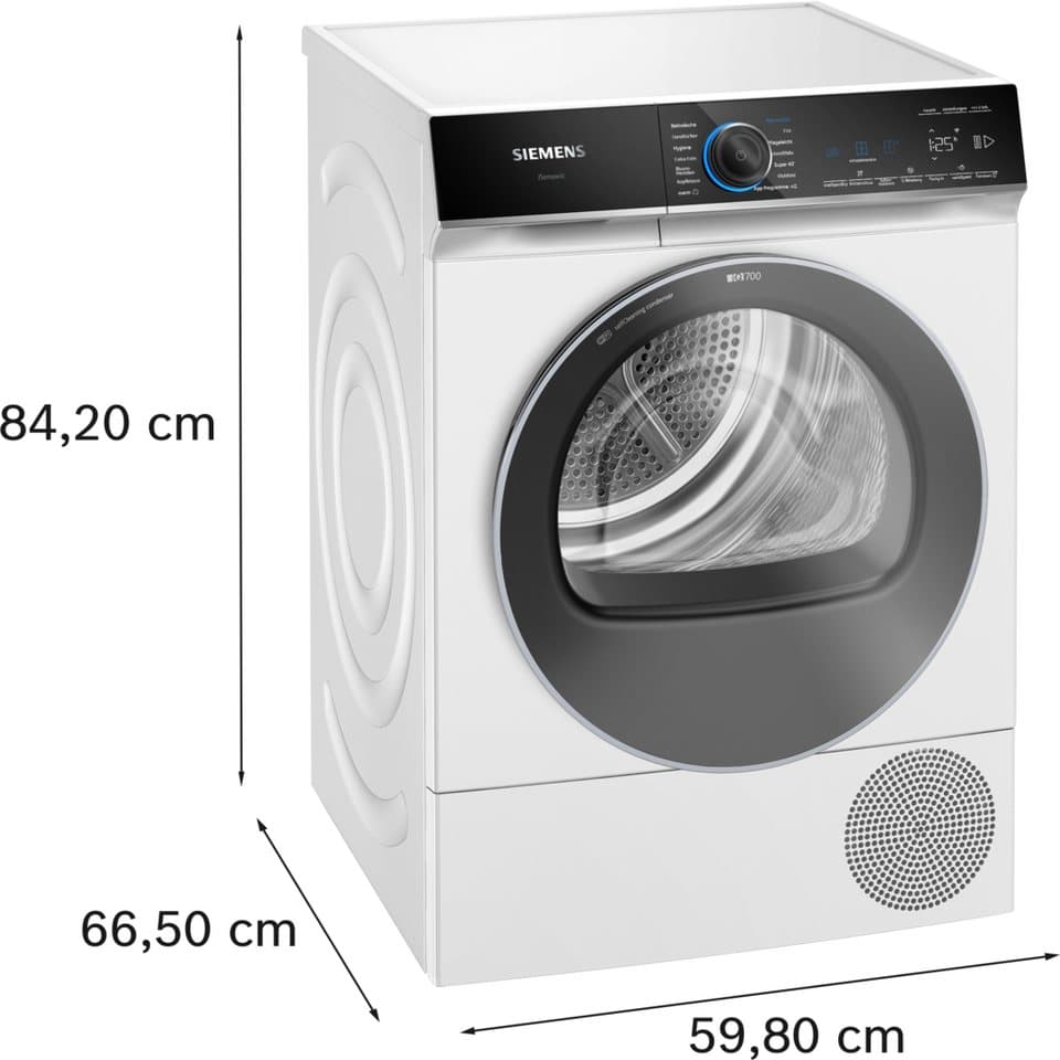 SIEMENS Wärmepumpentrockner iQ700 WQ46B2D41, Leisester Siemens Trockner mit 56 dB, Selbstreinigender Kondensator - Thumbnail 14