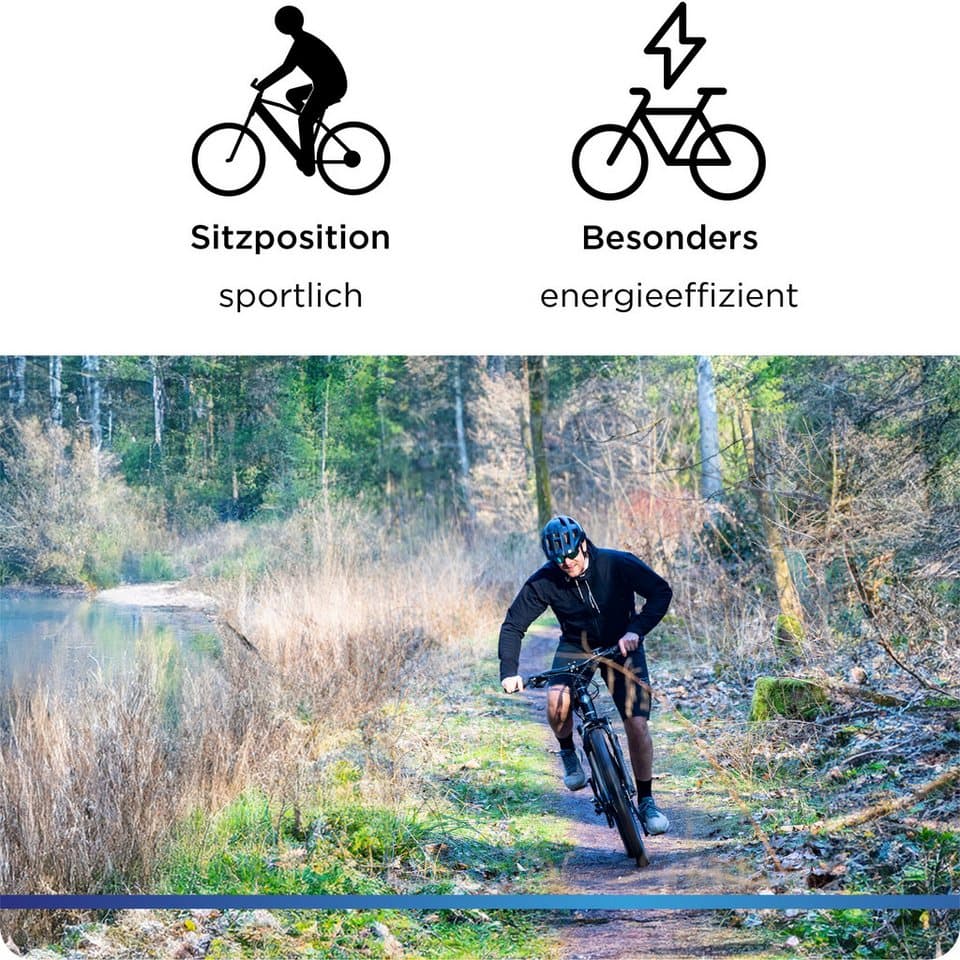 Zündapp E-Bike Mountainbike X1000, 10 Gang Shimano Cues U62020 SGS Schaltwerk, Kettenschaltung, Mittelmotor, 733 Wh, E Bike Mountainbike Fully 29 Zoll 10 Gänge Pedelec Damen Herren 730 Wh - Thumbnail 6