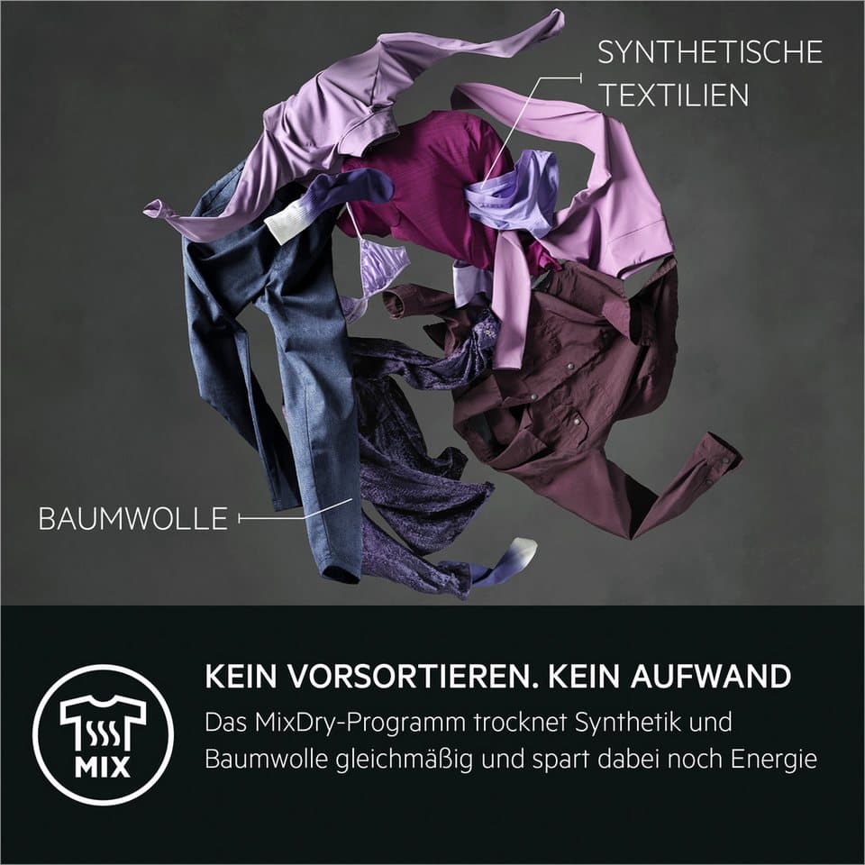 AEG Wärmepumpentrockner 8000 AbsoluteCare® TR8T75780, AbsoluteCare®: jetzt auch Wolle und Seide trocknen ohne Einlaufen - Thumbnail 7