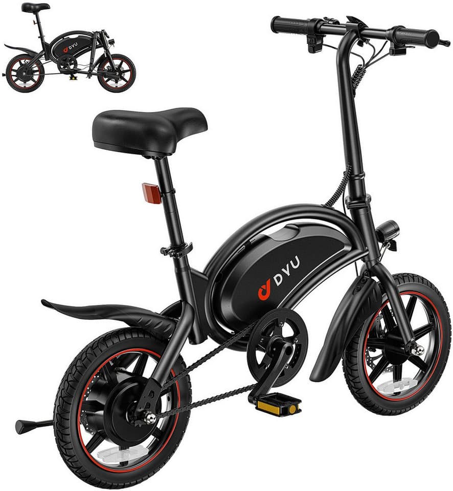DYU E-Bike Cityrad DYU D3S, Mittelmotor, 360 Wh, (Packung) - Thumbnail 4