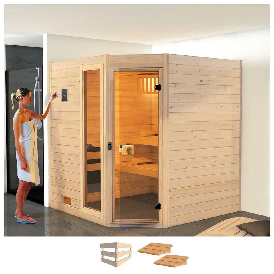 weka Sauna Valida, BxTxH: 189 x 172 x 204 cm, 38 mm, ohne Ofen - Bild 1