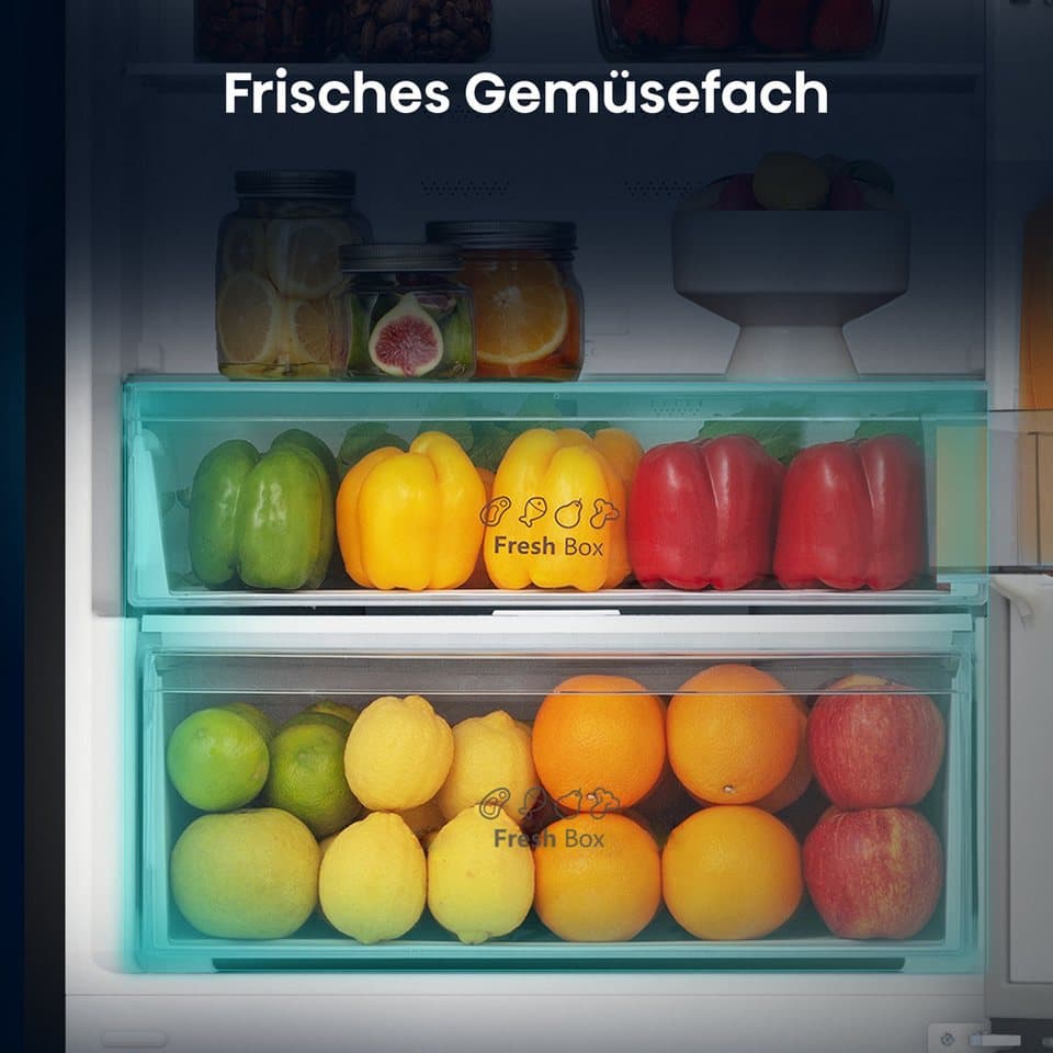 Hisense Kühl-/Gefrierkombination RB440N4AFA, 201,7 cm hoch, 59,5 cm breit, Total No Frost, 0° Cooling Schublade, Flaschenablage, Super Freeze - Thumbnail 7