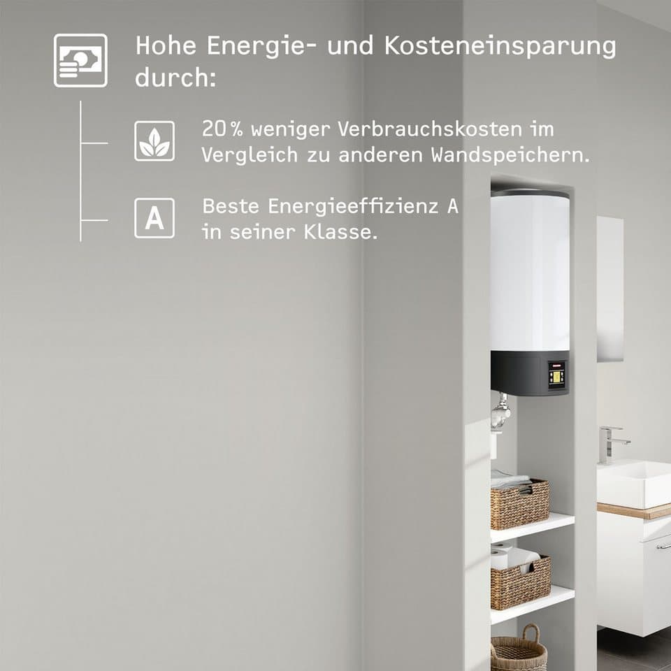 STIEBEL ELTRON Wandspeicher EW-V 36 ECO, LC-Display, geringer Bereitschaftsenergieverbrauch, druckfest - Thumbnail 6