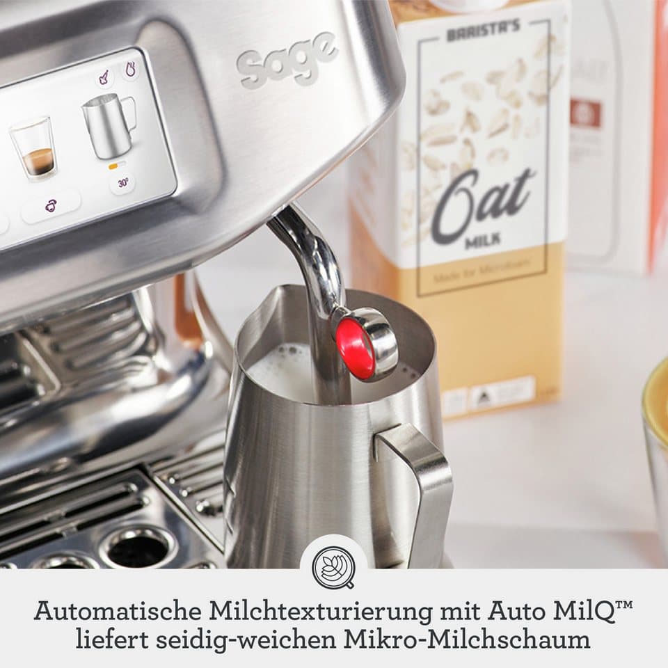 Sage Espressomaschine Barista Touch Impress SES882BSS, Cold Brew & Cold Espresso, Barista-Anleitung, Einstellungen für Milchalternativen - Thumbnail 10