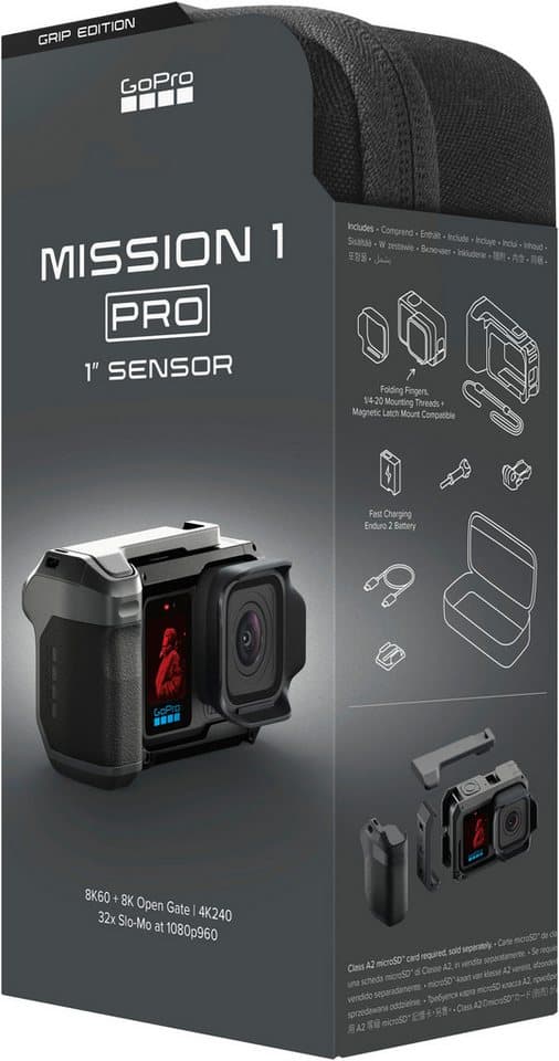 GoPro Mission 1 Pro GRIP Edition Action Cam (8K, WLAN (Wi-Fi), Bluetooth) - Thumbnail 7