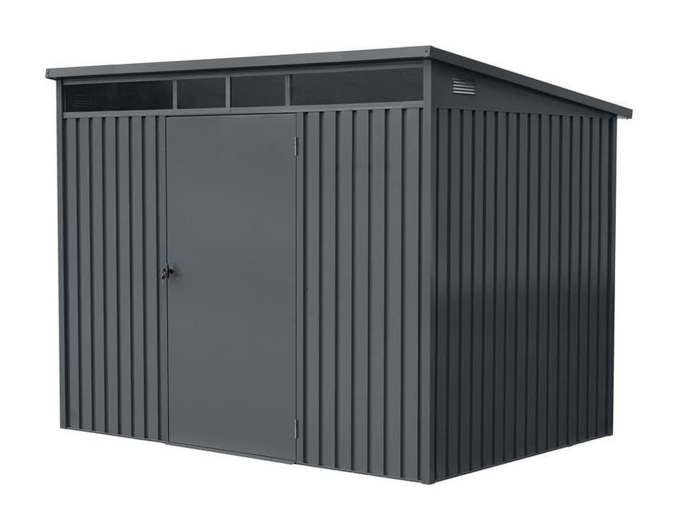 GARDEN 'N' MORE Gerätehaus Pultdachhaus Basic plus, BxT: 237x186 cm, einfacher Aufbau, Oberlicht, Langlebig, abschließbar - Bild 1