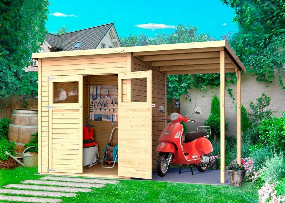 KONIFERA Gartenhaus Amrum 2, BxT: 340x199 cm, (Set), Inklusive Fussboden - Thumbnail 3