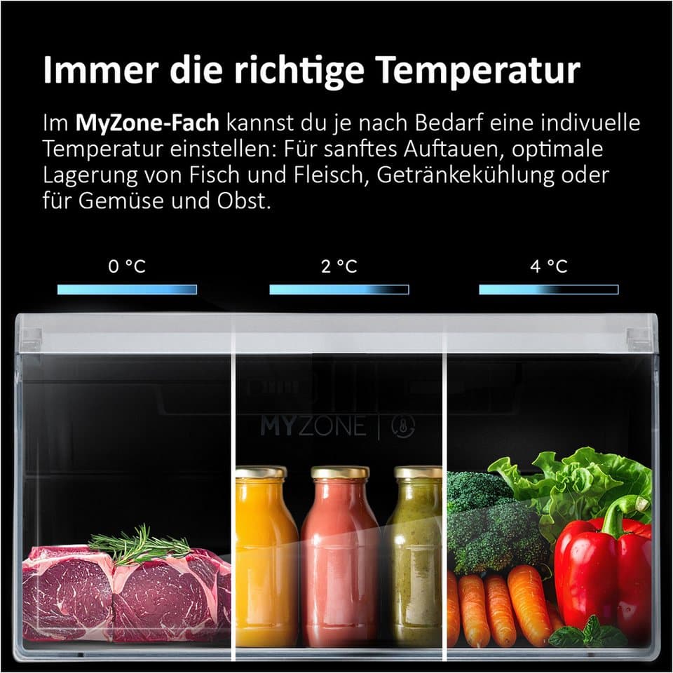 Haier French Door French Door 70 HFW7720ENMB, 200,6 cm hoch, 70 cm breit, 201 cm hoch, 70 cm breit, Easy Access-Gefrierschubladen - Thumbnail 6
