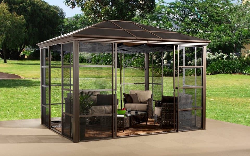 Sojag Pavillon Castel 10x12, mit 4 Seitenteilen, (Set), BxT: 297x362 cm, inkl. Sonnensegel - Bild 1