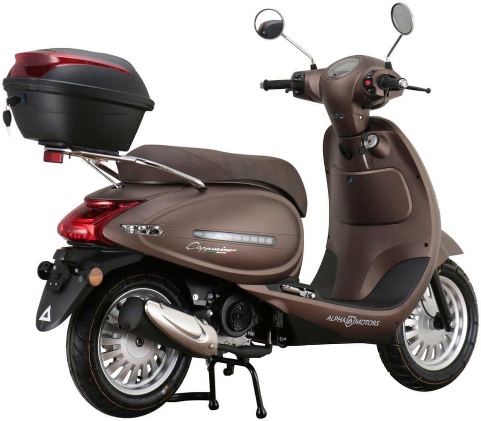 Alpha Motors Motorroller Cappucino, 50 ccm, 45 km/h, Euro 5, inkl. Topcase - Thumbnail 7