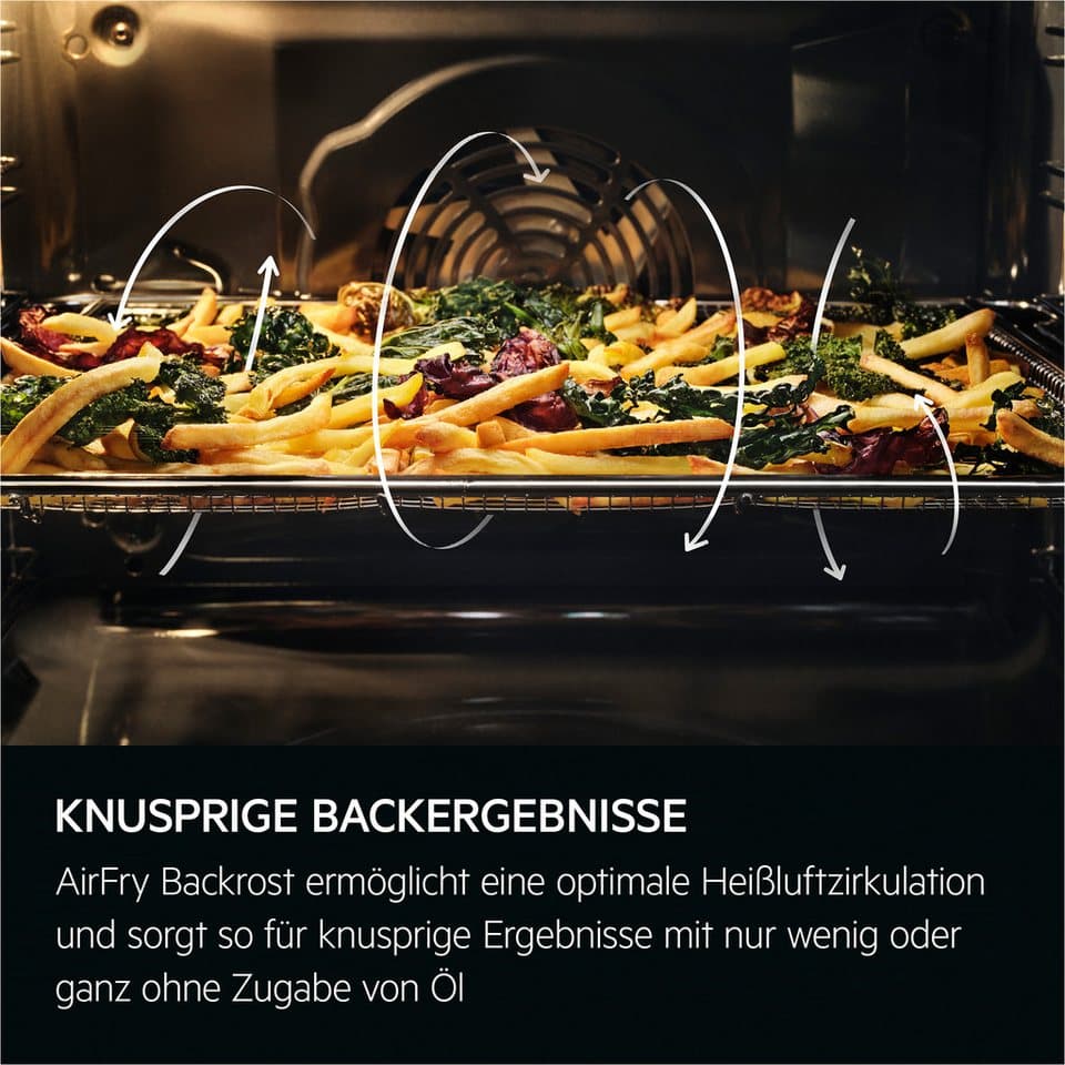 AEG Induktions Herd-Set Serie 5000 HH24HSPID, mit 1-fach-Teleskopauszug, Pyrolyse-Selbstreinigung, AirFry - knusprige Ergebnisse mit wenig oder ohne Öl, Made in Germany - Thumbnail 18