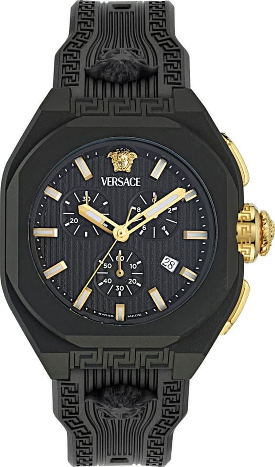 Versace Chronograph V-LEGEND CHRONO VE9L00124, Quarzuhr, Armbanduhr, Herrenuhr, Swiss Made,analog, Tag, Stoppfunktion