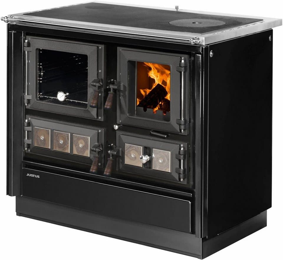 JUSTUS Festbrennstoffherd Rustico-90 2.0, 7,2 kW, Zeitbrand - Bild 1