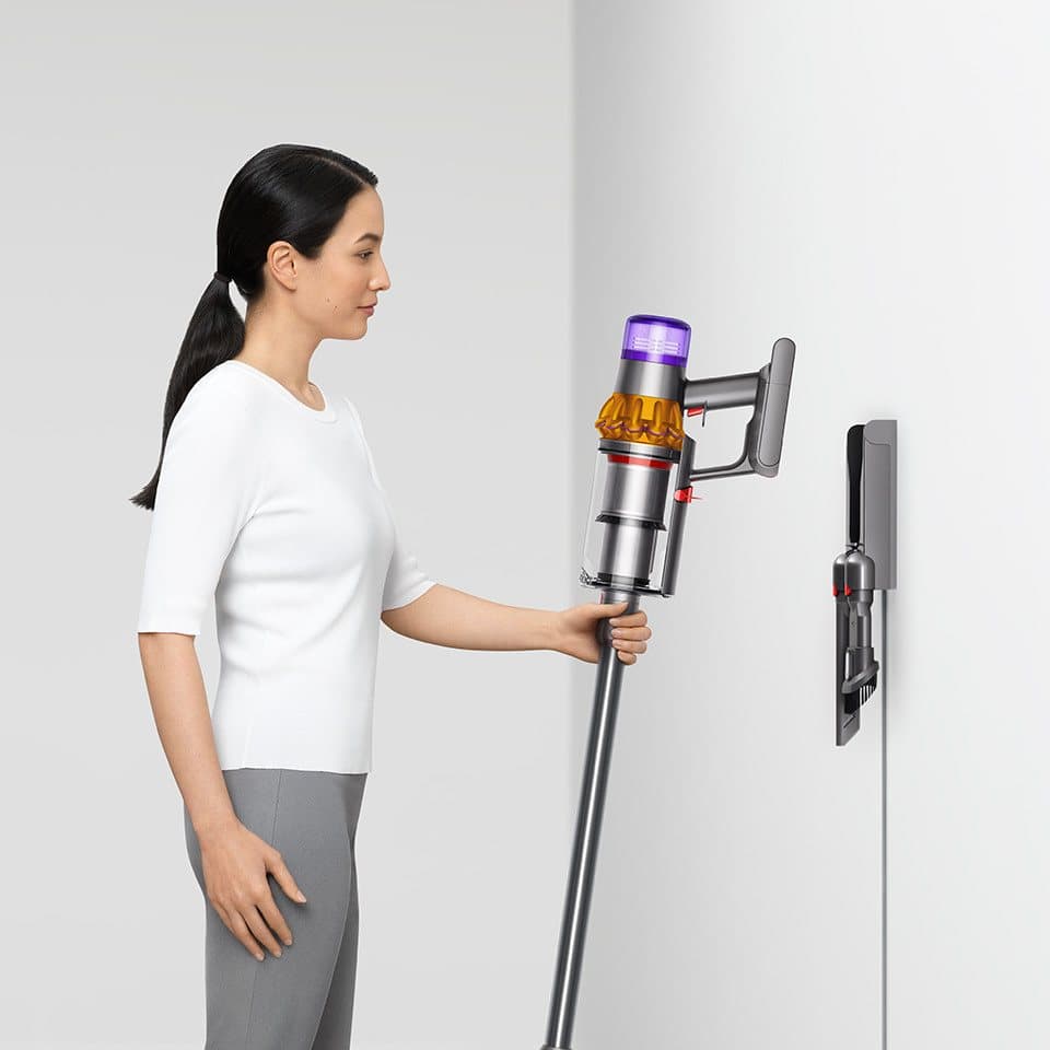 DYSON Akku-Hand-und Stielstaubsauger Dyson V15 Detect Absolute Nickel/Gelb, 660 W, 240 Airwatt Saugkraft, Stauberkennungssensor - Thumbnail 2
