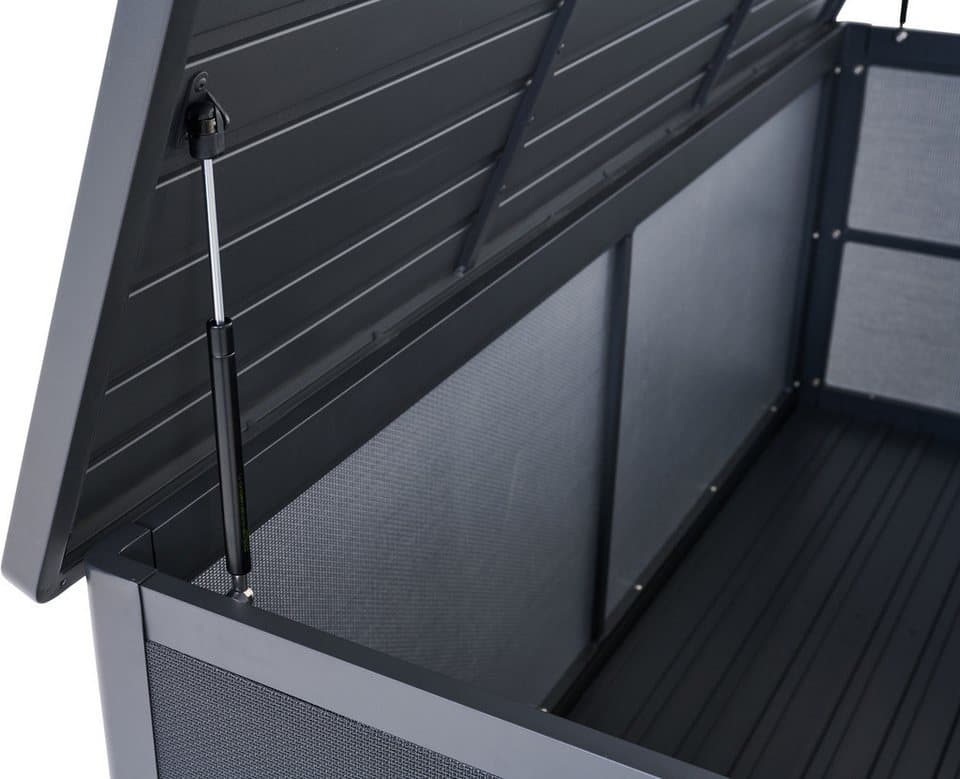 Siena Garden Kissenbox, Gestell aus Aluminium, Ranotex® Bezug, 181x79x75cm anthrazit - Thumbnail 11