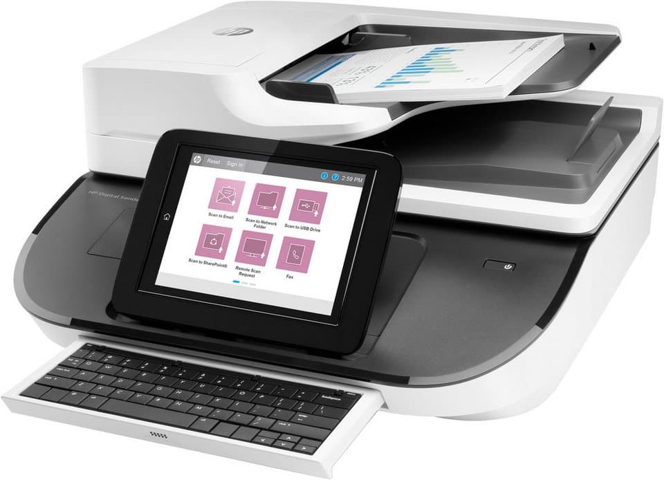 HP Digital Sender Flow 8500 fn2 Workstation zur Dokumentenerfassung Scanner, (LAN (Ethernet) - Thumbnail 2