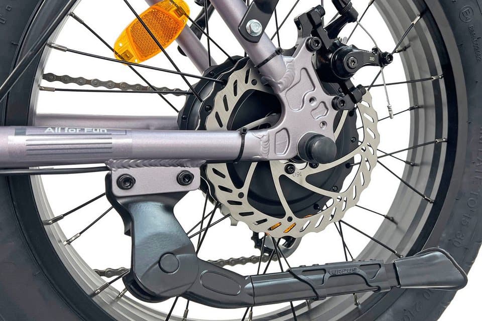 LLobe E-Bike Faltrad Elektro Faltrad 20" Terrain grau, 7 Gang Shimano Tourney Schaltwerk, Kettenschaltung, Heckmotor, 468 Wh - Thumbnail 13