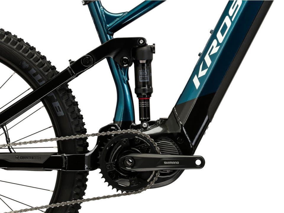 Kross E-Bike Mountainbike E-MTB Grist Boost 2.0 630 29" türkis 12 Gänge - Shimano Mittelmotor, 12 Gang Shimano DEORE M6100 Schaltwerk, Kettenschaltung, Mittelmotor, 630 Wh, SHIMANO Steps 36 V/250 W, Mittelmotor DU-EP800 - Thumbnail 10