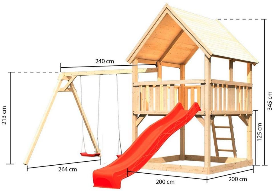 KONIFERA Spielturm Lenie, BxTxH: 440x264x345 cm - Thumbnail 8